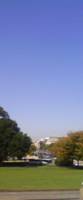 Washington monument. On the right the Newseum with the roof with the Knight Conference Center